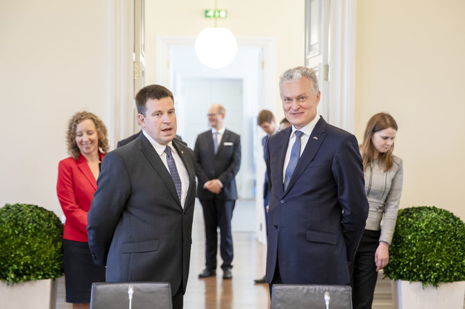 Luko Balandžio / 15min nuotr./Gitanas Nausėda ir Estijos ministras pirmininkas Juris Ratas