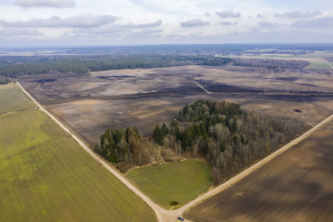 Luko Balandžio / 15min nuotr./Teritorija prie Žaslių, rezervuota naujojo oro uosto statyboms