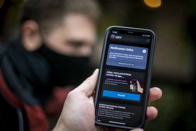 Luko Balandžio / 15min nuotr./Mobilioji programėlė „Korona Stop LT“