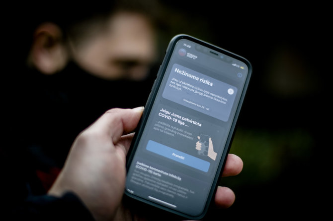 Luko Balandžio / 15min nuotr./Mobilioji programėlė „Korona Stop LT“