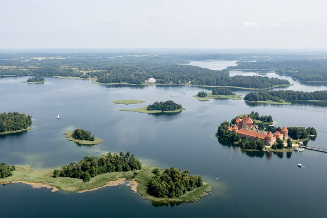 Luko Balandžio / 15min nuotr. / Trakai iš paukščio skrydžio