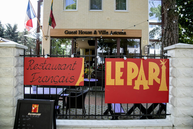 Luko Balandžio / 15min nuotr./Restoranas „Le Pari“