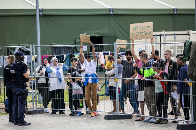 Luko Balandžio / 15min nuotr./Migrantai Druskininkų užkardoje