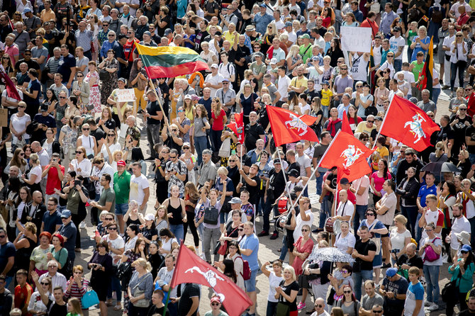 Luko Balandžio / 15min nuotr./Protestas prieš Galimybių pasą