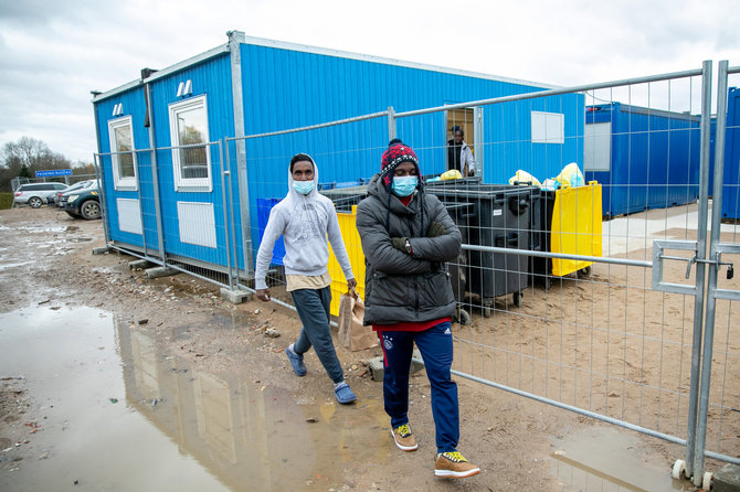 Luko Balandžio / 15min nuotr./Migrantų stovykla Medininkuose