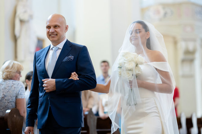 Lukas Balandis / BNS nuotr./Tado Rinkūno ir Dominykos Vaiginytės vestuvės