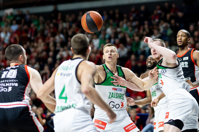 Lukas Balandis / BNS nuotr./LKL rungtynės: Vilniaus „Rytas“ – Kauno „Žalgiris“