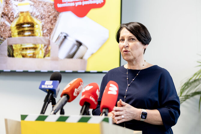 Lukas Balandis / BNS nuotr./Parduotuvės IKI konferencija apie maisto švaistymą
