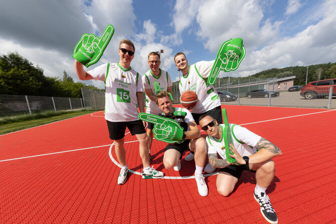 Greta Skaraitienė / BNS/ „EuroBasket 2025“ sporto komandos fotosesija