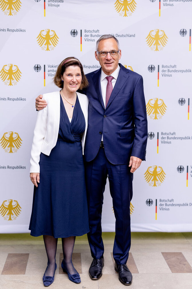 Lukas Balandis / BNS nuotr./Vokietijos ambasada minėjo 35-ąją Vokietijos Vienybės dieną
