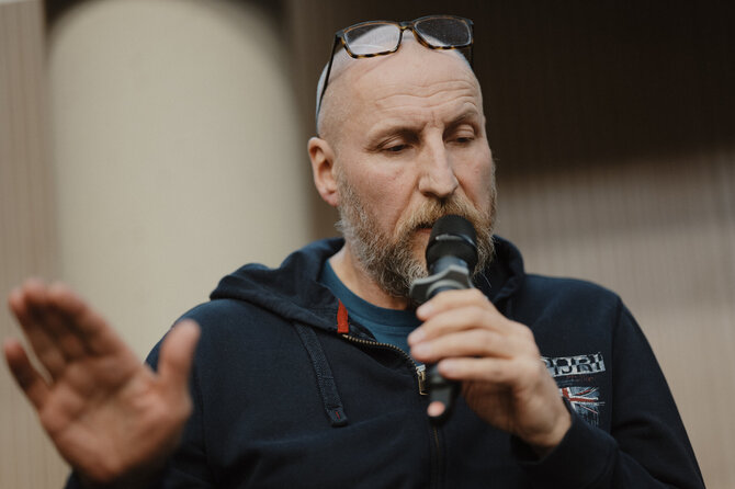 Justino Auškelio nuotr./Sigito Parulskio knygos „Voras tarp tavo lūpų“ pristatymas