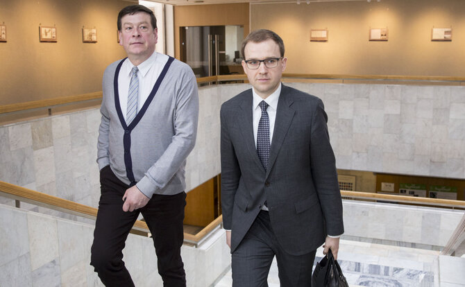Luko Balandžio/15min.lt nuotr./Vytautas Gapšys ir Valentinas Bukauskas
