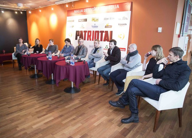 Luko Balandžio/15min.lt nuotr./Filmo „Patriotai“ spaudos konferencija