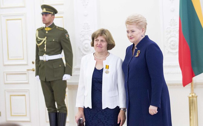 Luko Balandžio / 15min nuotr./Valentina Dagienė ir Dalia Grybauskaitė