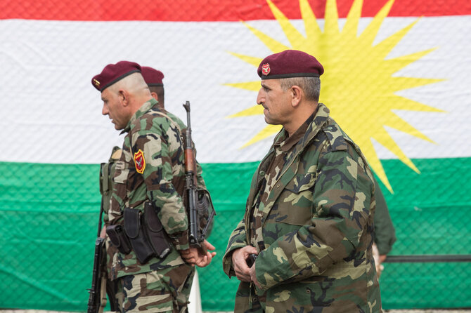 Luko Balandžio / 15min nuotr./Irake kurdų prezidentas Barzanis sveikina iš “Islamo valstybės” gniaužtų išplėštą miestą