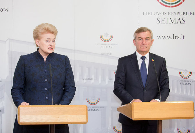 Luko Balandžio / 15min nuotr./Dalia Grybauskaitė ir Viktoras Pranckietis