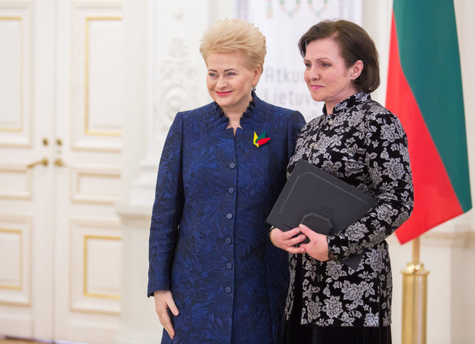 Luko Balandžio / 15min nuotr./Dalia Grybauskaitė ir Eglė Gabrėnaitė
