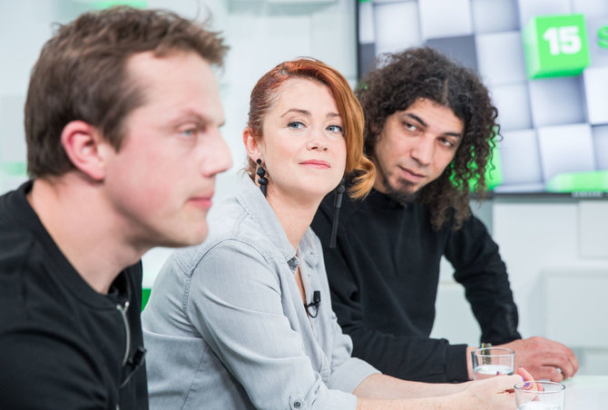 Luko Balandžio / 15min nuotr./Grupė „Skamp“ 15min studijoje pristato savo naujausią dainą