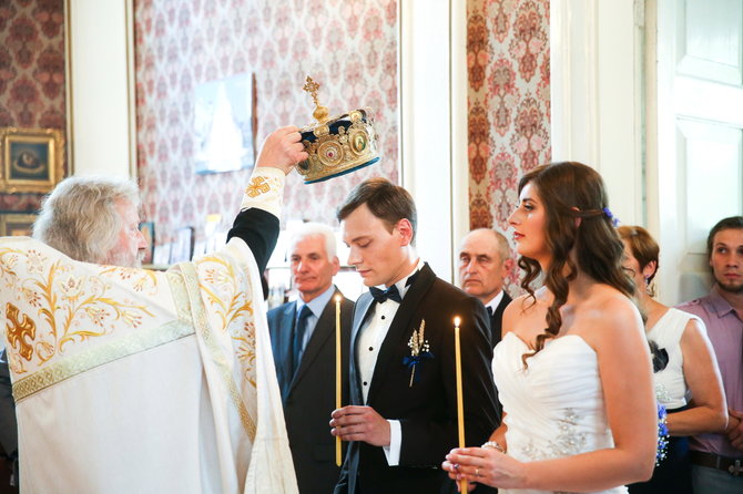 Viganto Ovadnevo/Žmonės.lt nuotr./Anatolijaus Oleiniko ir Ingos Klincarienės vestuvės