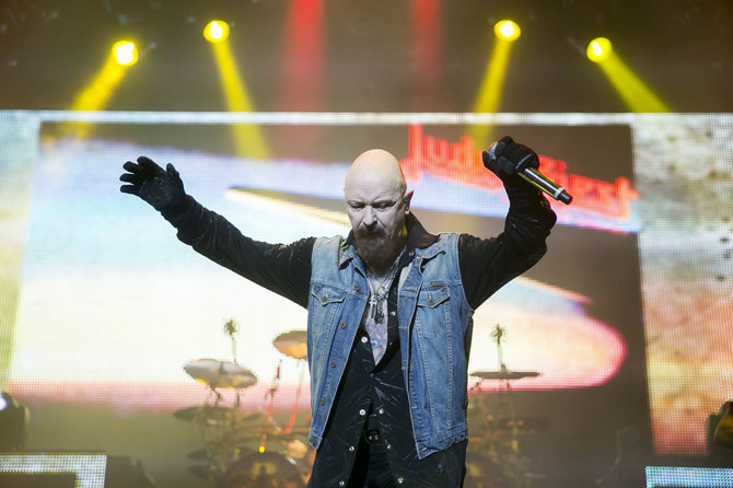 Viganto Ovadnevo/Žmonės.lt nuotr./„Judas Priest“ koncerto Vilniuje akimirka