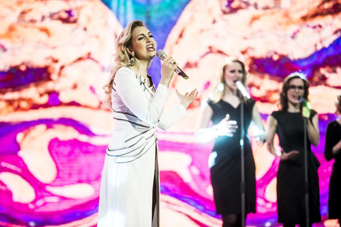 Viganto Ovadnevo/Žmonės.lt nuotr./Aštuntosios „Eurovizijos“ atrankos laidos akimirka