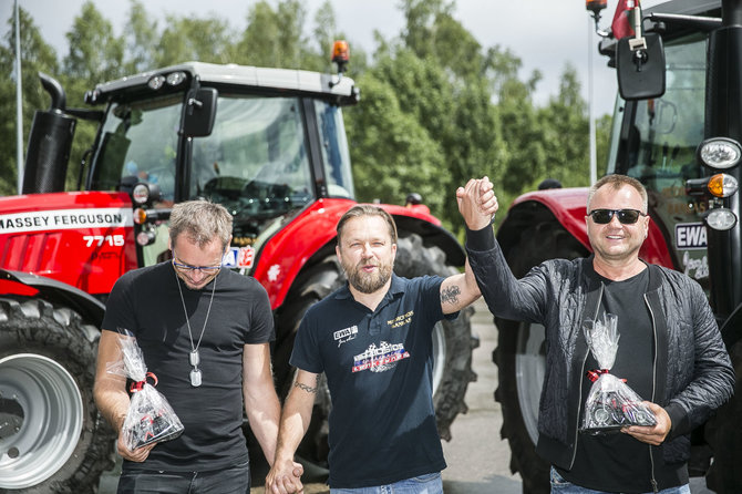 Viganto Ovadnevo/Žmonės.lt nuotr./Laidos „Didžiosios traktorių lenktynės“ pristatymo akimirka