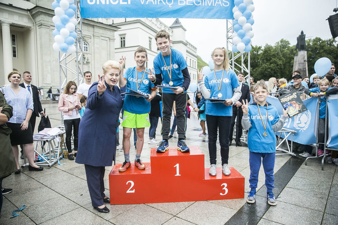 Viganto Ovadnevo/Žmonės.lt nuotr./UNICEF vaikų bėgimo akimirka