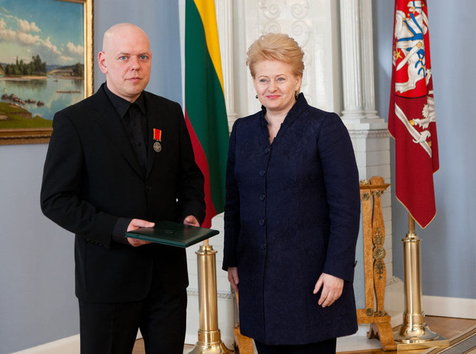 Prezidentė Dalia Grybauskaitė ir Gabrielius Liaudanskas-Svaras