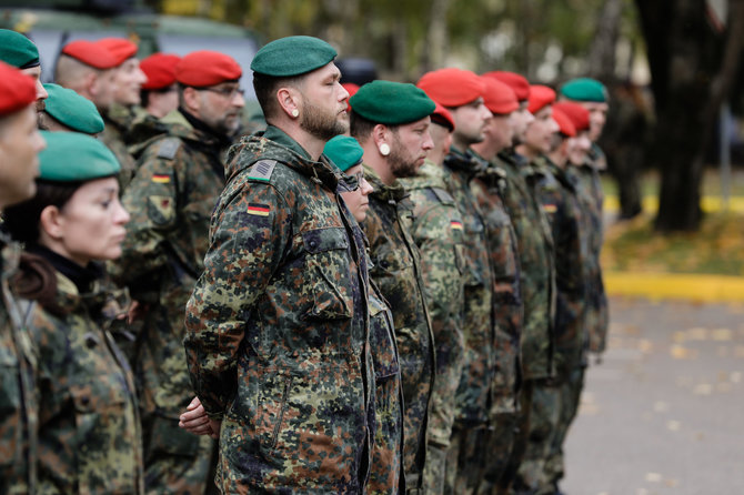 Teodoro Biliūno / BNS nuotr./Lietuvai priskirtos Vokietijos brigados štabo inauguracija