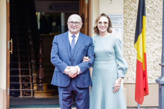 Teodoros Biliūnas/BNS photo/Der Aufenthalt des Königs und der Königin von Belgien in Kaunas