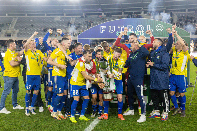 Teodoro Biliūno / BNS nuotr./LFF taurės finalas: „TransInvest“ – „Šiauliai“