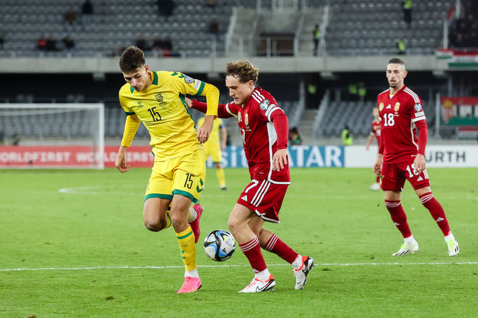 Teodoro Biliūno / BNS nuotr./Euro2024 atranka: Lietuva – Vengrija