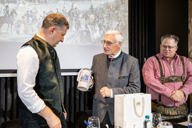 Teodoro Biliūno / BNS nuotr./„Volfas Engelman“ ir „König Ludwig International“ spaudos konferencija