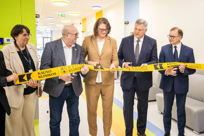 Teodoro Biliūno / BNS nuotr./LSMU Kauno klinikų Vaikų reabilitacijos klinikos atidarymas