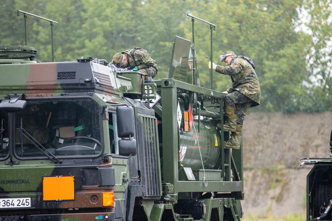 Teodoro Biliūno / BNS nuotr./Vokietijos kariuomenės pratybos „Grand Eagle 25“