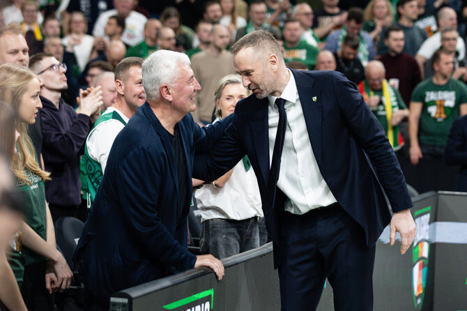 Teodoro Biliūno / BNS nuotr./Jonas Kazlauskas ir Tomas Masiulis