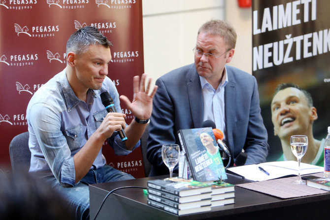 Teodoro Biliūno/Žmonės.lt nuotr./Šarūnas Jasikevičius ir Linas Kunigėlis