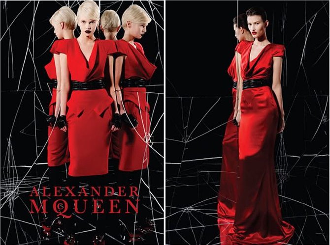 Alexander McQueen 2009/2010 metų rudens/žiemos reklama. Alexandermcqueen.com nuotr.