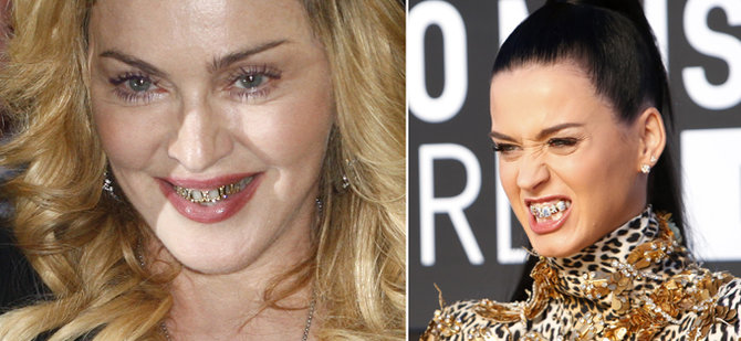 Scanpix nuotr. / Iš kairės: atlikėjos Madonna ir Katy Perry