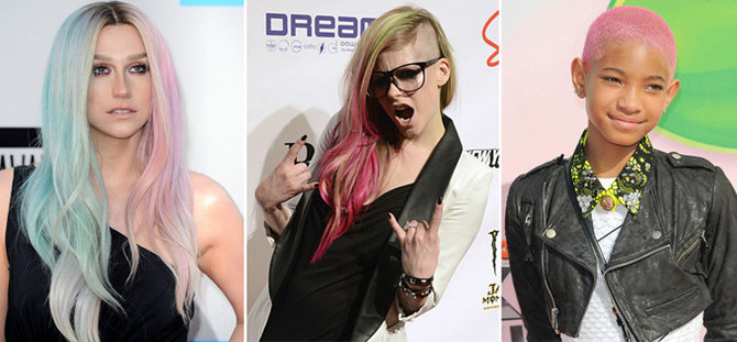 Scanpix nuotr. / Iš kairės: atlikėjos Kesha, Avrile Lavigne, Willo Smitho dukra Willow Smith.