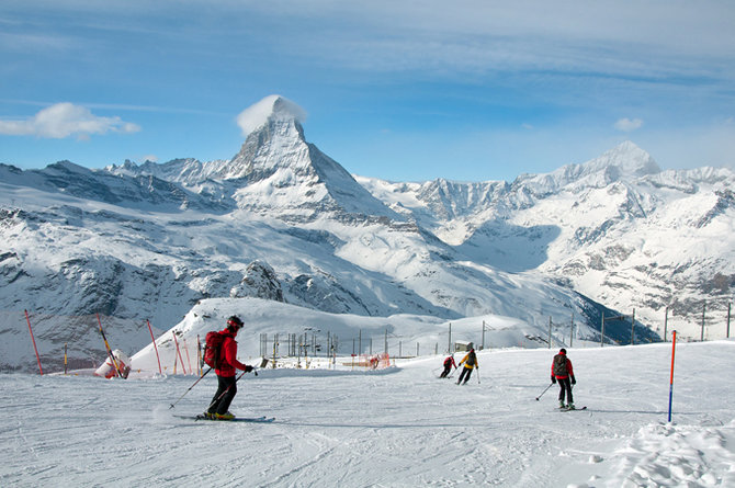 Shutterstock nuotr. / Cermos slidinėjimo kurortas Šveicarijoje
