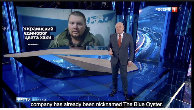 Ekrano nuotr. iš „YouTube“/Apie seksualinę prievartą tarp Ukrainos gynėjų prabilo Kremliaus propagandininkas Dmitrijus Kiseliovas