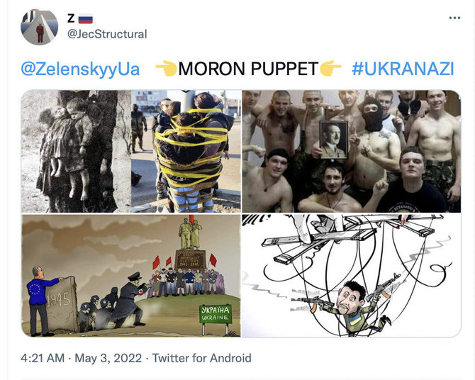 Ekrano nuotr. iš „Twitter“/Dėl keturių vaikų nužudymo vis dar kaltinami ukrainiečių nacionalistai