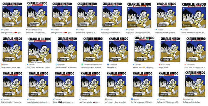 Ekrano nuotr. iš google.com/Tariamo „Charlie Hebdo“ viršelio piešinys iškart paplito internete