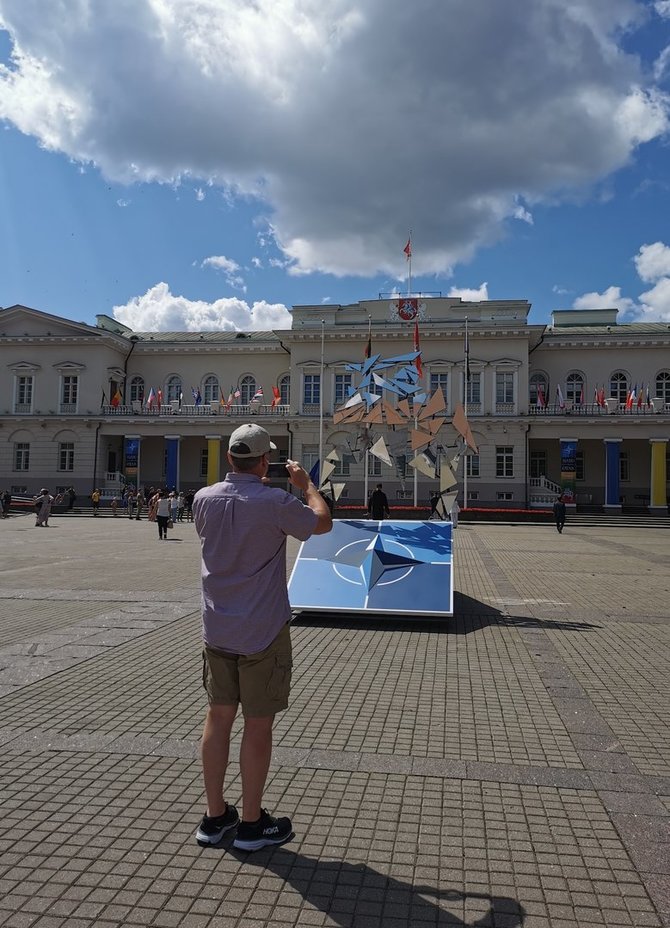 15min nuotr./Simono Daukanto aikštėje bene vienintelėje virė gyvenimas