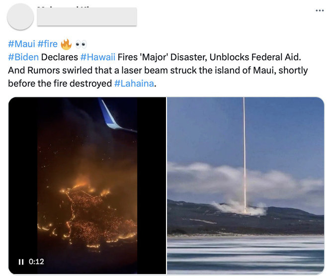 Ekrano nuotr. iš „YouTube“/Tai buvo „SpaceX“ raketos „Falcon 9“ pakilimas, ne spindulys, nutaikytas į Havajus