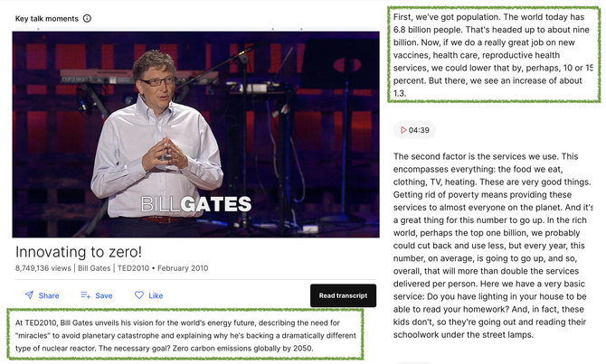 Ekrano nuotr. iš ted.com/Billas Gatesas TED konferencijoje, kurioje pasakyti žodžiai buvo pacituoti klaidingame kontekste, nekalbėjo apie žmonijos mažinimą
