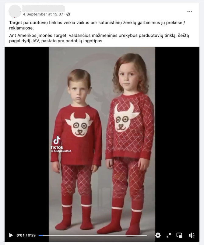 Ekrano nuotr. iš „Facebook“/Tokių drabužių nėra, ir jie, ir juos „demonstruojantys“ vaikai sukurti kompiuteriu