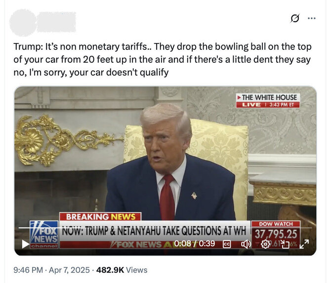 Ekrano nuotr. iš „Facebook“/Donaldas Trumpas jau yra kalbėjęs apie tokius testus, bet ne ES, o Japonijoje, jo komanda tuomet aiškino, esą prezidentas pajuokavo