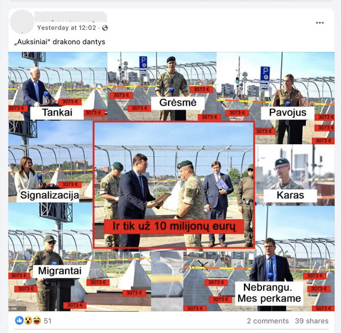 Internete skelbiama daugiau nei 10 kartų padidinta „drakono dantų kaina“